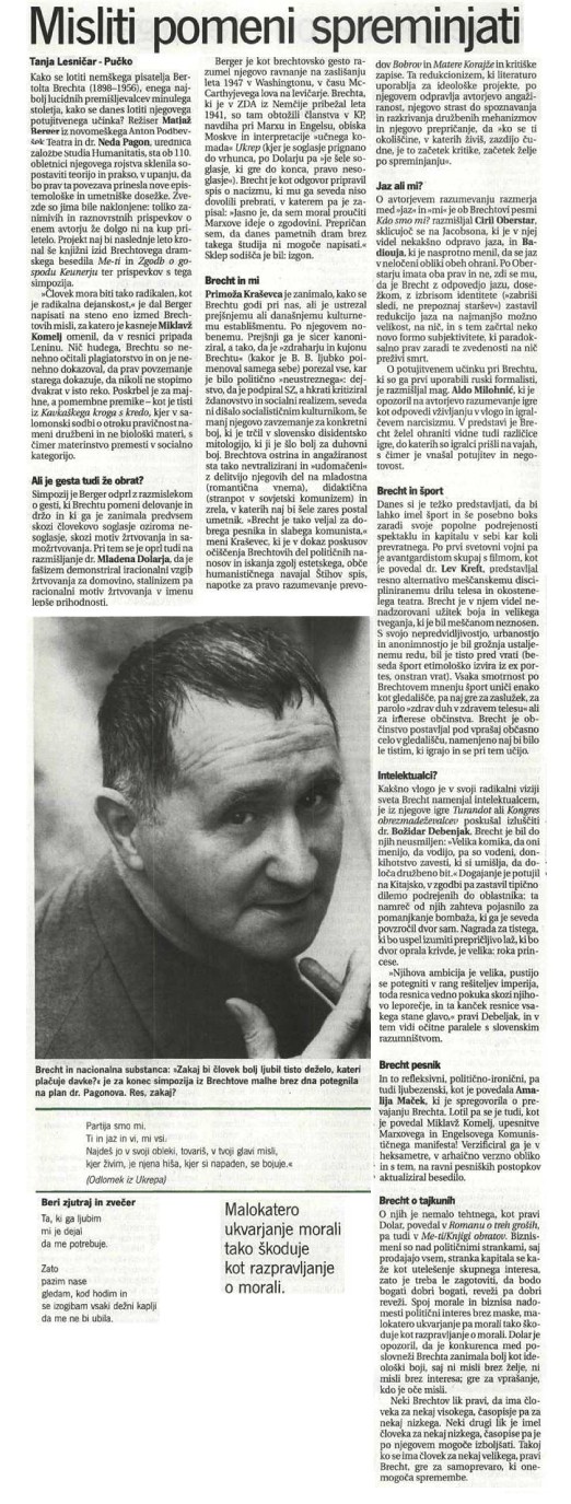 Prispevek o simpoziju